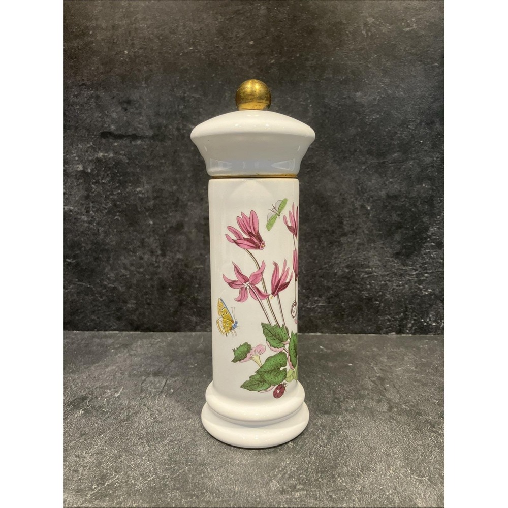 Portmeirion Botanic Garden Pepper Mill Grinder Cyclamen Vintage 1972